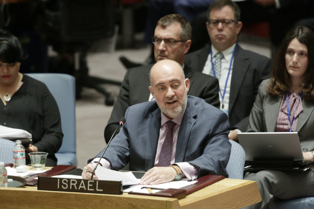 Ambassador Prosor in the Security Council Meeting